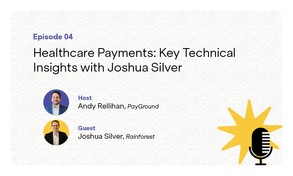 healthcare payment podcast with joshua silver headshots